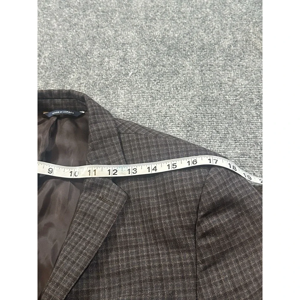 RALPH Ralph Lauren Men's 40R Plaid Multicolor Wool Blazer Slim Fit For Dillards